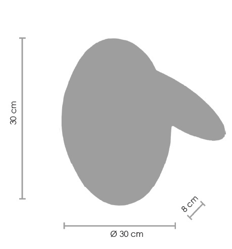 Lampa ścienna PILLS biała 30 cm