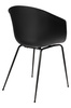 Krzesło RALF czarne - polipropylen, metal