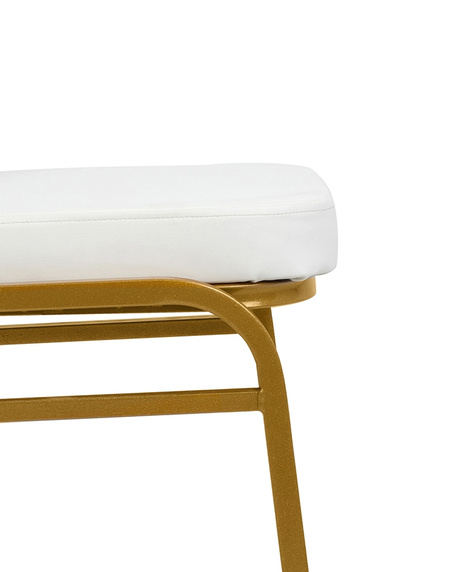 Krzesło bankietowe / konferencyjne        HESTIA białe / złote