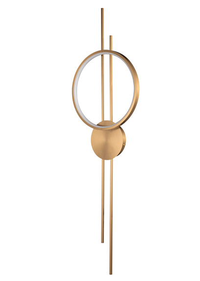 Lampa ścienna ECLIPTICA LED złota 100 cm