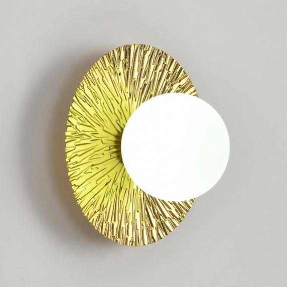 Lampa ścienna SUN M złota 35 cm