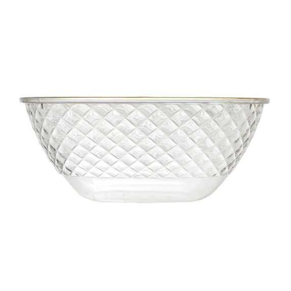 Miska Mirage 25,6cm złoty brzeg           plastikowa