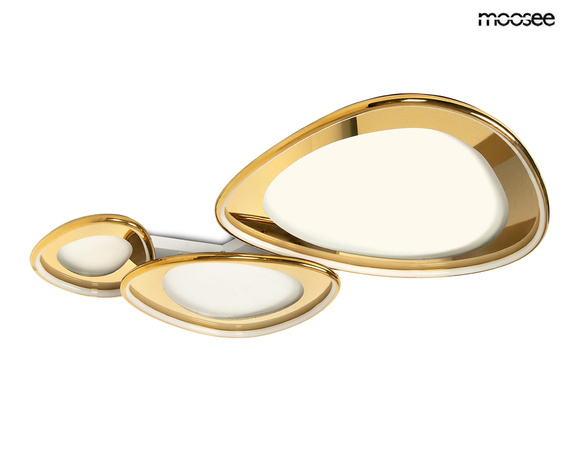 MOOSEE lampa sufitowa / plafon CELL 3 złota