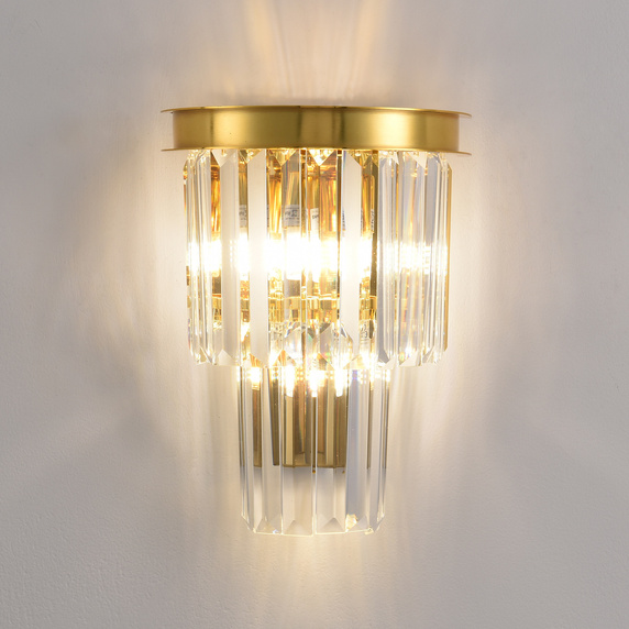 Lampa ścienna SPLENDORE złota 20 cm