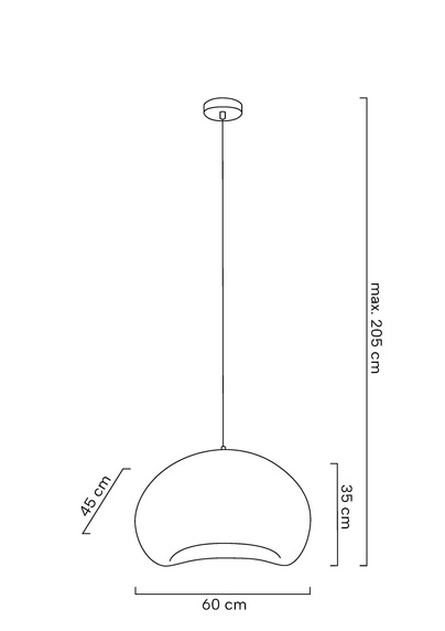 MOOSEE lampa wisząca NEST 60 biała