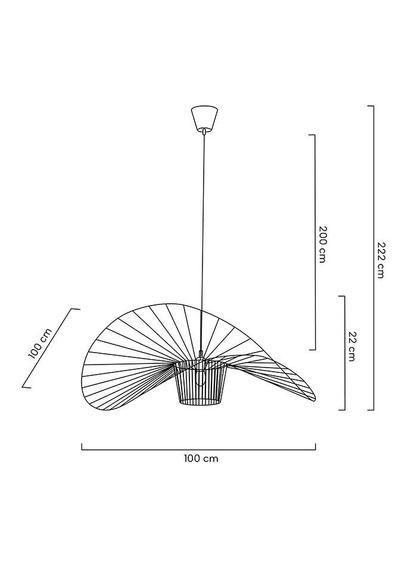 Lampa wisząca CAPELLO FI 100 coffee
