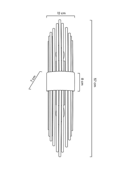 MOOSEE lampa ścienna AMANDA złota