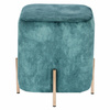 Pufa Izbit Velvet niebieska