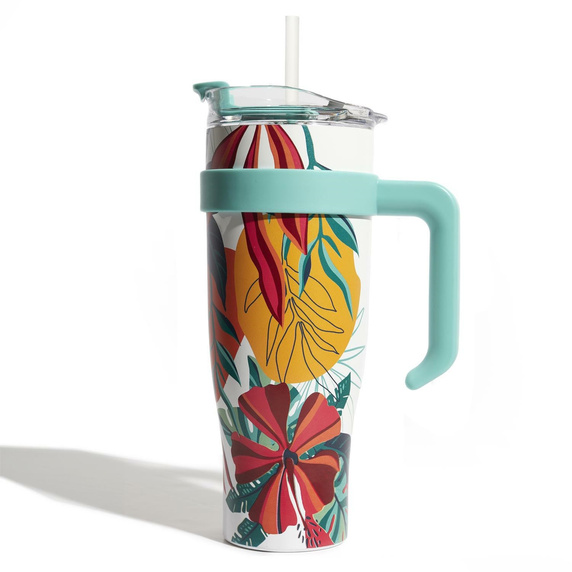 Kubek termiczny Miami Tropical niebieski