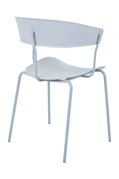 Krzesło JETT jasnoszare - polipropylen, metal