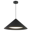Lampa wisząca TRIANGOLO LED czarna 65 cm