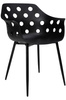 Krzesło JASON czarne - polipropylen, metal