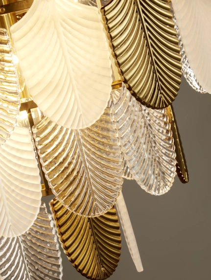 Lampa wisząca SECRET biało złota 80 cm