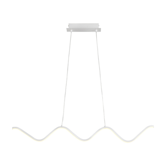 Lampa wisząca ZIGZAG LED biała 90 cm