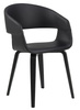Krzesło Supernova czarne eko skóra