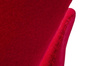 Fotel SWAN WOOL PREMIUM czerwony - wełna, podstawa stal
