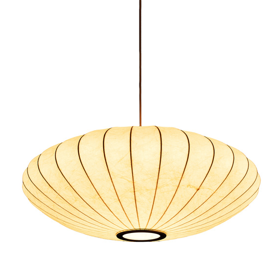 Lampa wisząca SILK FLAT biała 50 cm - nowoczesna i minimalistyczna