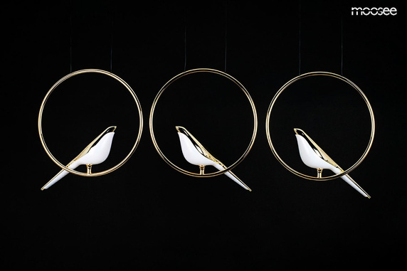 MOOSEE lampa wisząca BIRD LINE złota