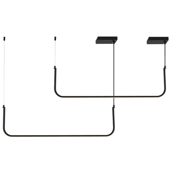 Lampa wisząca MINIMA-2 led czarna 120 cm