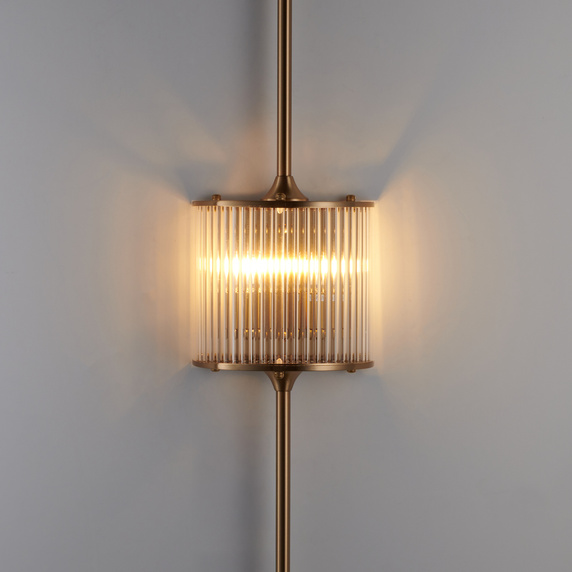 Lampa ścienna SERGIO-2 złota 90 cm