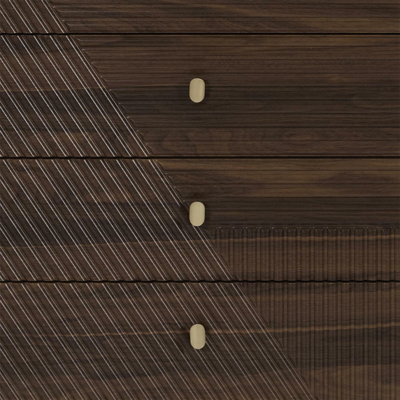 Komoda Tiffany z 4 szufladami  orzech