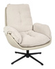 Fotel obrotowy CARINO beżowy - PU, stal