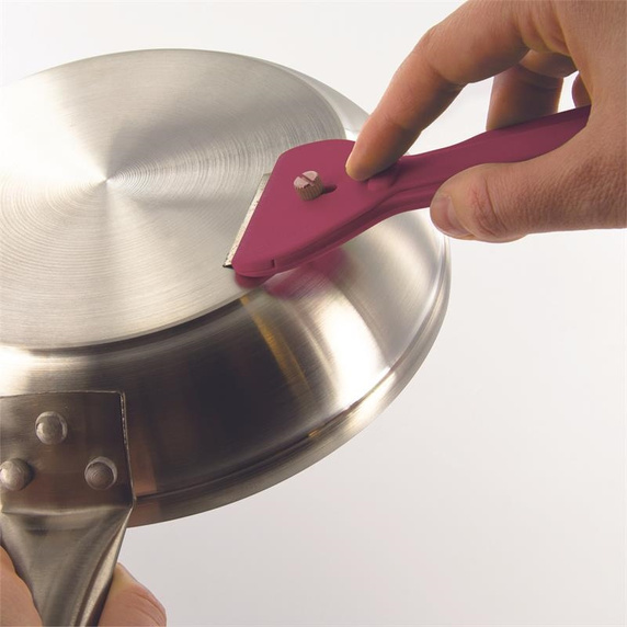 Skrobak do ceramiki/ szkła z 5 ostrzami   czerwony