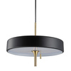 Lampa wisząca ARTDECO czarno - złota 35 cm do salonu