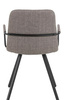 Krzesło z podłokietnikami Selina szary ciemny