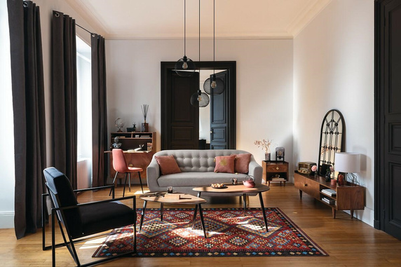 Zestaw 2 stolików Mileo L orzech