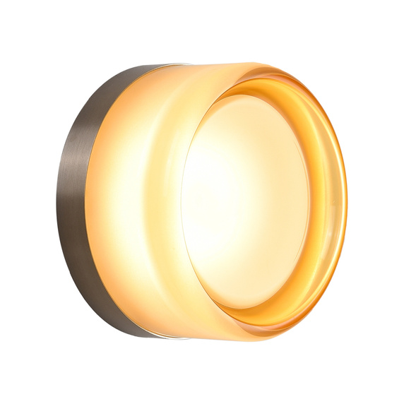 Lampa ścienna CANDY LED 13,5 cm bursztynowa- minimalistyczny kinkiet