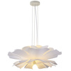 Lampa wisząca PEONY biała 50 cm - nowoczesna lampa sufitowa do salonu