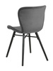 ACTONA krzesło BATILDA 1A ciemny szary - drewno, welur