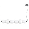 Lampa wisząca BRILLA-6 LED biało-czarna 125 cm