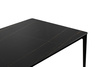Stół SLIM 200x100 czarny - ceramiczny marmur, aluminium