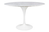 Stół TULIP MARBLE 120 CARRARA biały - marmur, metal