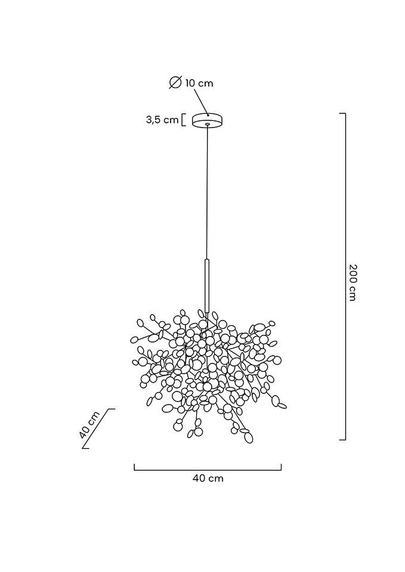MOOSEE lampa wisząca MONETE SINGLE chrom