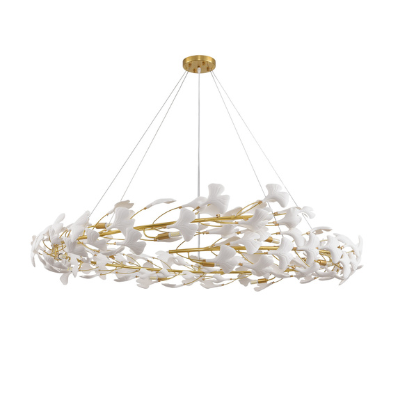 Lampa wisząca BOTANIKA złoto biała 150 cm