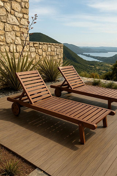 Leżak ogrodowy AZURE