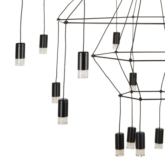 Lampa wisząca LINEA-20 czarna 120cm