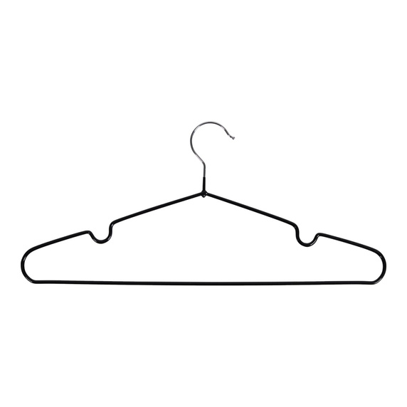 Zestaw 10 wieszaków Messa czarne