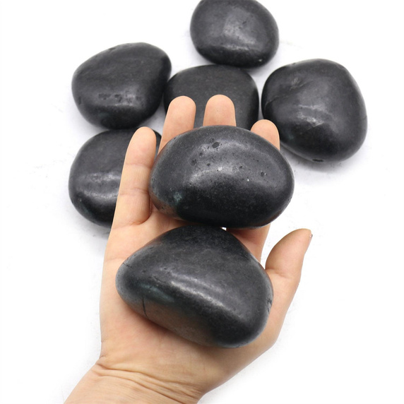 Kamień dekoracyjny ogrodowy 3-5 cm 1000 kg czarny