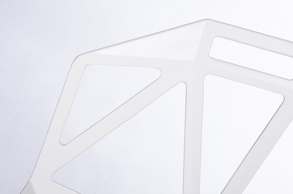 Krzesło SPLIT PREMIUM białe - aluminium