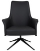 Fotel VICTOR czarny - PU, metal