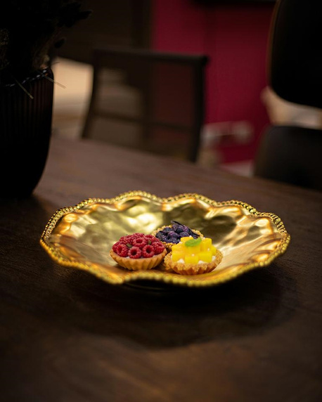 KARE komplet 2 półmisków BELL 36 cm złoty