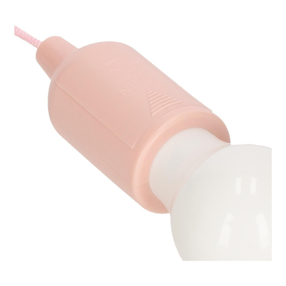Lampa wisząca żarówka różowa