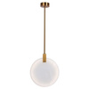 Lampa wisząca MARBLE LED marmurowo złota 30 cm
