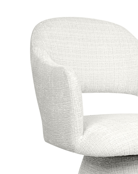 MaMaison krzesło obrotowe VERONA białe