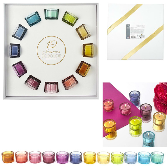 Zestaw 12 perfumowanych świeczek