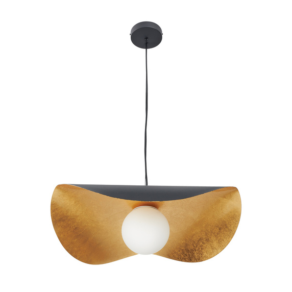 Lampa wisząca ENZO czarno złota kula 60 cm